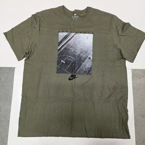 Nike Men's T-Shirt in Olive with Graphic Print
